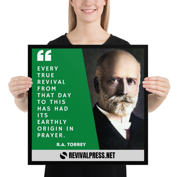 R.A. Torrey True Revival Prayer Poster