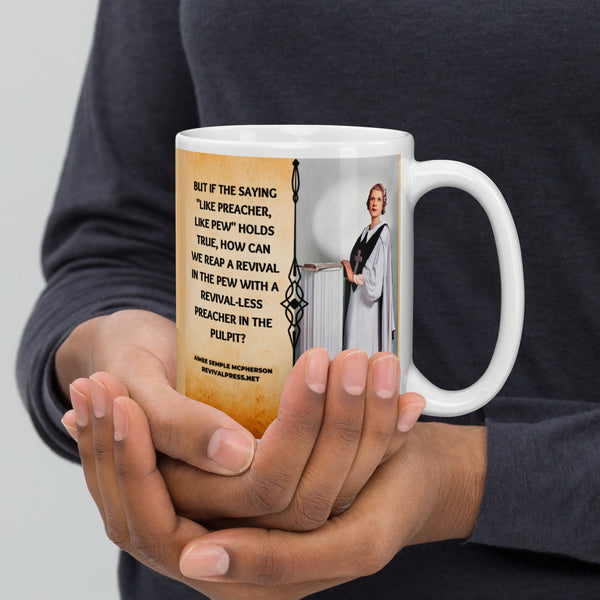 AIMEE SEMPLE MCPHERSON QUOTE REVIVAL PULPIT COFFEE MUG
