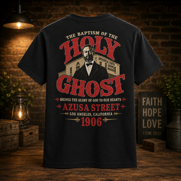 Azusa Street Revival William J Seymour Baptism of The Holy Ghost T-Shirt