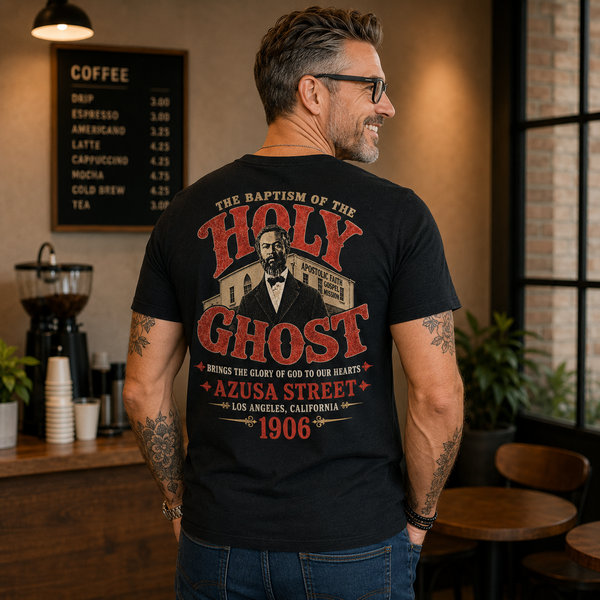 Azusa Street Revival William J Seymour Baptism of The Holy Ghost T-Shirt