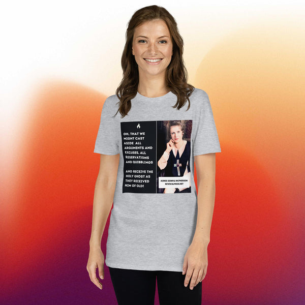 Aimee Semple Mcpherson Quote Holy Spirit Short-Sleeve Unisex T-Shirt