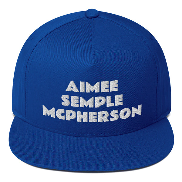 AIMEE SEMPLE MCPHERSON FLAT BILL CAP