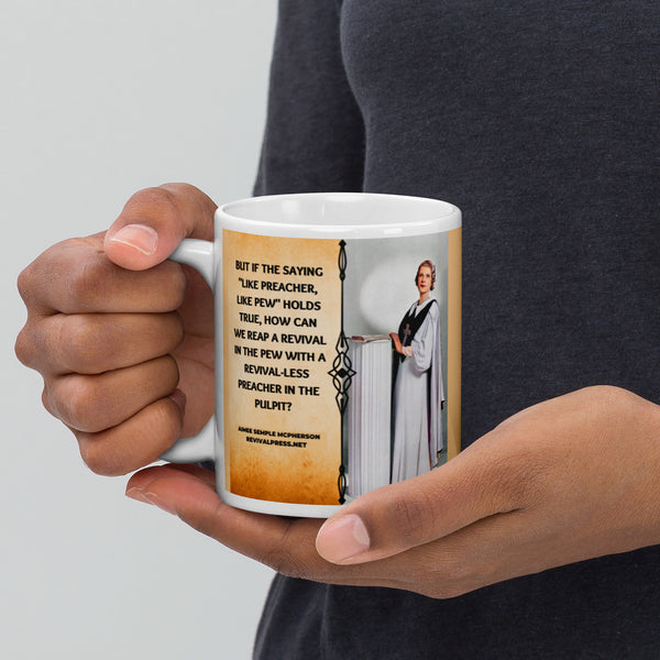 AIMEE SEMPLE MCPHERSON QUOTE REVIVAL PULPIT COFFEE MUG