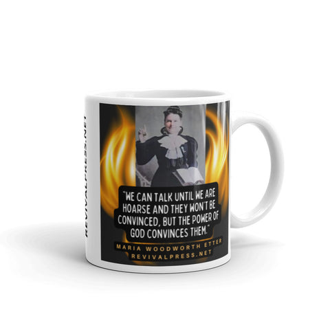 MARIA WOODWORTH ETTER QUOTE POWER OF GOD COFFEE MUG