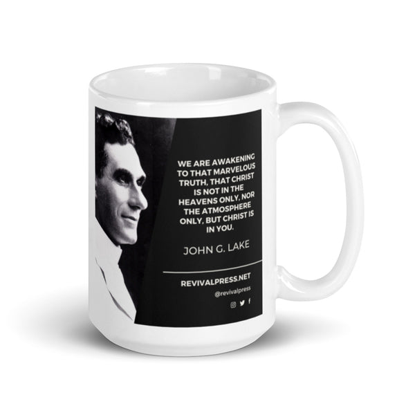 John G Lake Quote Christ In You Coffee Mug